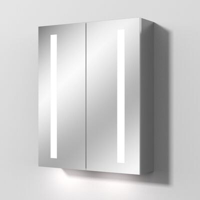 Sanipa Reflection Aluminium-Spiegelschrank ALEX 60 mit LED-Beleuchtung, AU3116L AU3116L Sanipa Reflection Aluminium-Spiegelschrank ALEX 60 mit LED-Beleuchtung, AU3116L AU3116L