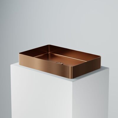 Steinberg Rose Gold Rechteckiger Edelstahl-Waschtisch - Waschtisch Steinberg Rose Gold Rechteckiger Edelstahl-Waschtisch - Waschtisch