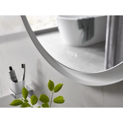 Emco Runder LED-Spiegel - 700mm, Weiß, Dimmbar, Touchsensor - LED-Beleuchtung Emco Runder LED-Spiegel - 700mm, Weiß, Dimmbar, Touchsensor - LED-Beleuchtung
