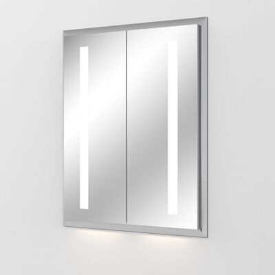Sanipa Reflection Aluminium-Wandeinbau-Spiegelschrank WILMA 65 - Spiegelschrank Sanipa Reflection Aluminium-Wandeinbau-Spiegelschrank WILMA 65 - Spiegelschrank