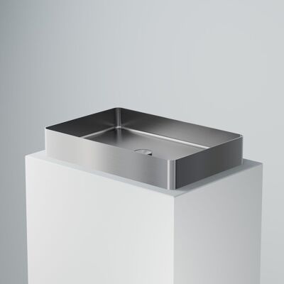 Steinberg Edelstahl rechteckiger Wandwaschbecken - Waschbecken Steinberg Edelstahl rechteckiger Wandwaschbecken - Waschbecken
