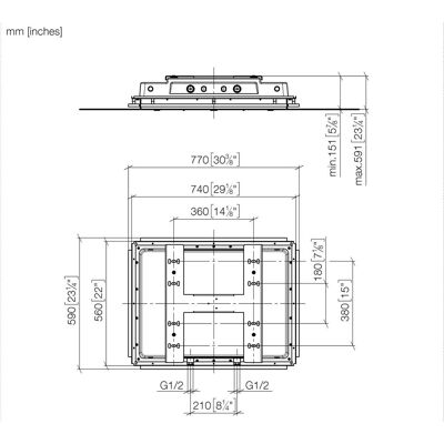 Dornbracht SERENITY SKY Unterputz-Deckeneinbaukasten 3577097090 Dornbracht SERENITY SKY Unterputz-Deckeneinbaukasten 3577097090