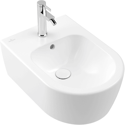 Villeroy & Boch Avento Wand-Bidet mit Überlauf - Stone White - CeramicPlus Villeroy & Boch Avento Wand-Bidet mit Überlauf - Stone White - CeramicPlus