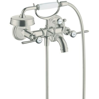 Hansgrohe AXOR Montreux - 2-Griff-Wannenarmatur - Edelstahl Hansgrohe AXOR Montreux - 2-Griff-Wannenarmatur - Edelstahl