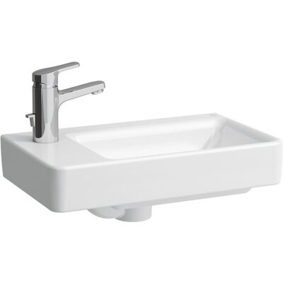 Laufen Wandmontiertes Waschbecken - 480x280mm, Weiß, 1 Hahnloch, Überlauf Laufen Wandmontiertes Waschbecken - 480x280mm, Weiß, 1 Hahnloch, Überlauf
