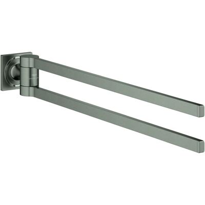 Grohe Doppel-Handtuchhalter Allure 40342_1 hard graphite gebürstet, 40342AL1 40342AL1 Grohe Doppel-Handtuchhalter Allure 40342_1 hard graphite gebürstet, 40342AL1 40342AL1