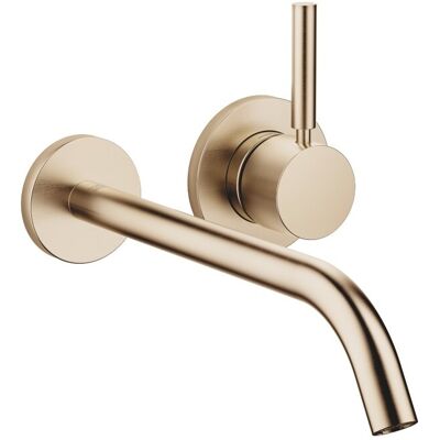 Dornbracht Waschtisch-Wand-Armatur ohne Ablaufgarnitur META 36861660 Light Gold gebürstet, 36861660- 36861660-27 Dornbracht Waschtisch-Wand-Armatur ohne Ablaufgarnitur META 36861660 Light Gold gebürstet, 36861660- 36861660-27