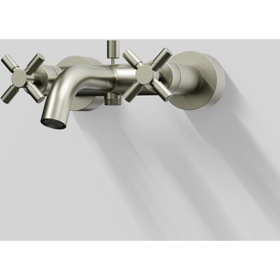 Steinberg Serie 250 Wanne/Brause Armatur, AP, brushed nickel, 250 1100 BN 250 1100 BN Steinberg Serie 250 Wanne/Brause Armatur, AP, brushed nickel, 250 1100 BN 250 1100 BN