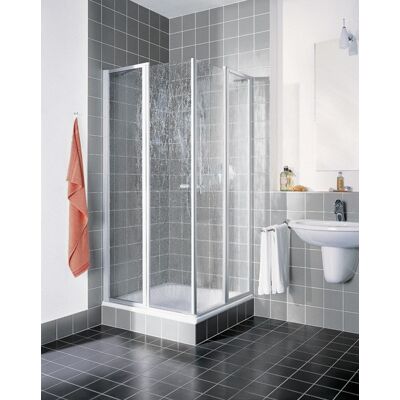 Kermi Eck-Halbteil rechts Nova 2000 ESR 0900x1750, silber mattglanz, Kunstglas Kerolan Fontana N2ESR0901711K Kermi Eck-Halbteil rechts Nova 2000 ESR 0900x1750, silber mattglanz, Kunstglas Kerolan Fontana N2ESR0901711K