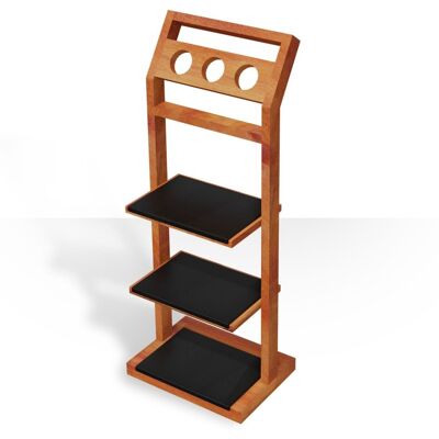 Hoesch Stummer Diener aus wasserbeständigem Doussie Holz mit PU-Auflage 8921901 Hoesch Stummer Diener aus wasserbeständigem Doussie Holz mit PU-Auflage 8921901