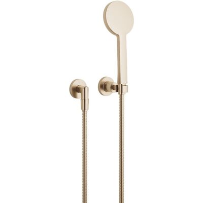 Dornbracht Schlauchbrausegarnitur m.Einzelros. TARA 27803892 Light Gold gebürstet (DF red.), 2780389 27803892-270010 Dornbracht Schlauchbrausegarnitur m.Einzelros. TARA 27803892 Light Gold gebürstet (DF red.), 2780389 27803892-270010