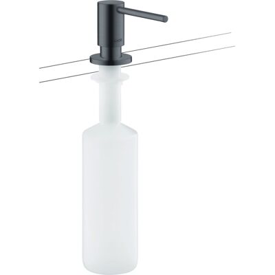 Hansgrohe Spülmittelspender Axor Uno Brushed Black Chrome 42818340 Hansgrohe Spülmittelspender Axor Uno Brushed Black Chrome 42818340
