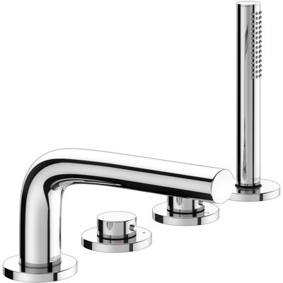 Keuco Wannenarmatur Edition 400 51530, 4-Loch,Wannenrand,220mm, Edelstahl-fin., 51530060200 51530060200 Keuco Wannenarmatur Edition 400 51530, 4-Loch,Wannenrand,220mm, Edelstahl-fin., 51530060200 51530060200