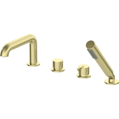 Neuesbad Serie 600 4-Loch Wannenarmatur mit Brauseset - Badewannenmischer Neuesbad Serie 600 4-Loch Wannenarmatur mit Brauseset - Badewannenmischer