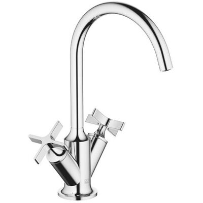 Dornbracht Waschtisch-Einlochbatterie mit Ablaufgarnitur VAIA 22513809 Chrom 22513809-00 Dornbracht Waschtisch-Einlochbatterie mit Ablaufgarnitur VAIA 22513809 Chrom 22513809-00
