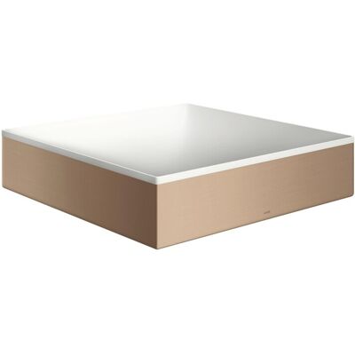 Hansgrohe Aufsatzwaschtisch AXOR Suite Basins&Bathtubs 400x400mm o.Hl.Ül weiss/brushed red gold, 420 42003310 Hansgrohe Aufsatzwaschtisch AXOR Suite Basins&Bathtubs 400x400mm o.Hl.Ül weiss/brushed red gold, 420 42003310