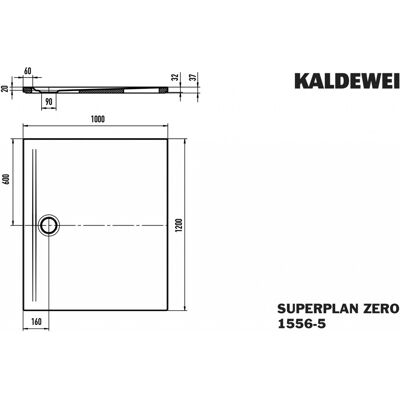 Kaldewei Superplan Zero Duschwanne - 1200x1000mm, Alpinweiß, Secure Plus Kaldewei Superplan Zero Duschwanne - 1200x1000mm, Alpinweiß, Secure Plus