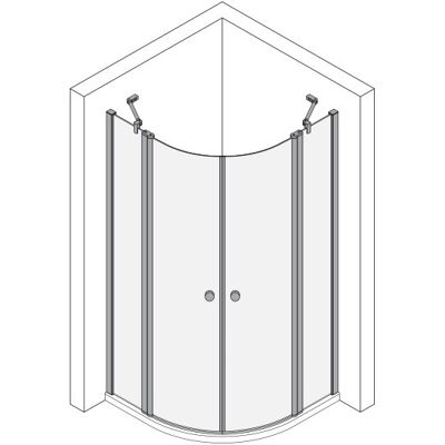 Koralle Viertelkreis Pendeltür TwiggyPlus VPFBO R500 90, VZ41309320AA1 VZ41309320AA1 Koralle Viertelkreis Pendeltür TwiggyPlus VPFBO R500 90, VZ41309320AA1 VZ41309320AA1