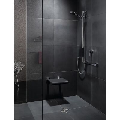 emco system 2 Dusch-Haltegriff, rechts mit ruschhemmender Ummantelung, 1137 mm chrom / schwarz, 3570 357021209 emco system 2 Dusch-Haltegriff, rechts mit ruschhemmender Ummantelung, 1137 mm chrom / schwarz, 3570 357021209