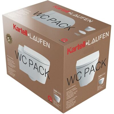 LAUFEN Kartell Randlos Wand-WC Pack - Soft Close LAUFEN Kartell Randlos Wand-WC Pack - Soft Close