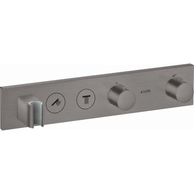 Hansgrohe Axor Thermostatmodul - Brushed Black Chrome - ShowerSolutions Hansgrohe Axor Thermostatmodul - Brushed Black Chrome - ShowerSolutions