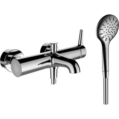 LAUFEN Wannenarmatur Aufputz PURE mit Zubehör Kunststoffschlauch 1500 mm und Handbrause MyTwin100 ch HF901760100600 LAUFEN Wannenarmatur Aufputz PURE mit Zubehör Kunststoffschlauch 1500 mm und Handbrause MyTwin100 ch HF901760100600