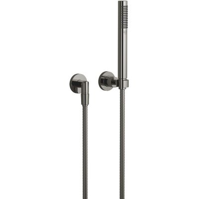 Dornbracht Schlauchbrausegarnitur mit Einzelrosetten TARA 27802892 Dark Chrome 27802892-19 Dornbracht Schlauchbrausegarnitur mit Einzelrosetten TARA 27802892 Dark Chrome 27802892-19