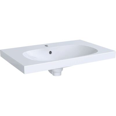 Geberit Acanto Waschtisch, 750x480mm mit Hahnloch, m. Überlauf, weiss, 500622012 500622012 Geberit Acanto Waschtisch, 750x480mm mit Hahnloch, m. Überlauf, weiss, 500622012 500622012