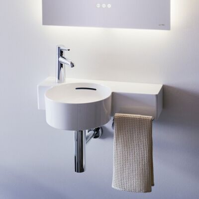 Laufen H815283 Wandmontiertes Waschbecken in mattem Weiß - Waschbecken Laufen H815283 Wandmontiertes Waschbecken in mattem Weiß - Waschbecken