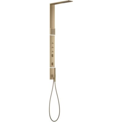 Hansgrohe Duschpaneel Axor ShowerComposition Thermostat Kopfbrause 110/220 1jet, brushed bronze, 125 12595140 Hansgrohe Duschpaneel Axor ShowerComposition Thermostat Kopfbrause 110/220 1jet, brushed bronze, 125 12595140