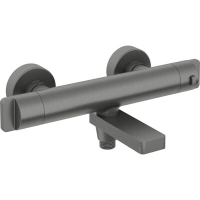 Deante Thermostatbatterie Badewanne - Titanium, 29cm, Ergonomisch, Kompakt Deante Thermostatbatterie Badewanne - Titanium, 29cm, Ergonomisch, Kompakt