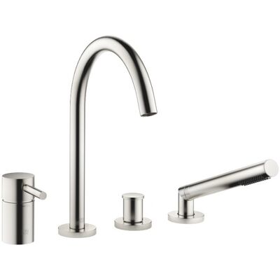 Dornbracht Meta Wannen-Vierlochbatterie - 221 mm, Platin Matt Dornbracht Meta Wannen-Vierlochbatterie - 221 mm, Platin Matt