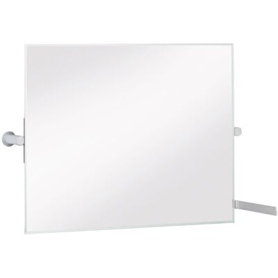 KEUCO Wandspiegel - 34986 - Hochwertiger Kristall, Verstellbar, Aluminium-Finish KEUCO Wandspiegel - 34986 - Hochwertiger Kristall, Verstellbar, Aluminium-Finish