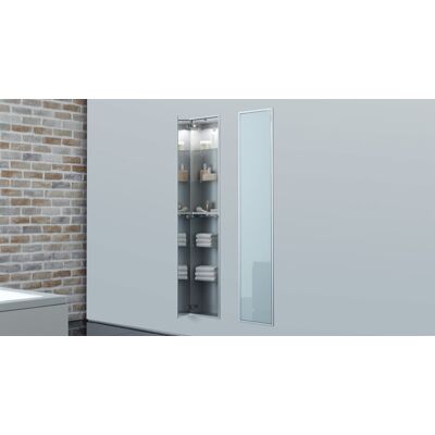 emco Schrankmodul asis 300, chrom / schwarz Unterputz, 1584 mm ohne Einbaurahmen, 972027913 972027913 emco Schrankmodul asis 300, chrom / schwarz Unterputz, 1584 mm ohne Einbaurahmen, 972027913 972027913