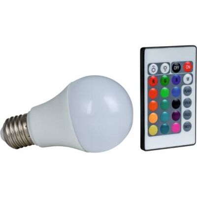 HEITRONIC 7,5W LED Leuchtmittel - RGB Warmweiß E27 535lm HEITRONIC 7,5W LED Leuchtmittel - RGB Warmweiß E27 535lm