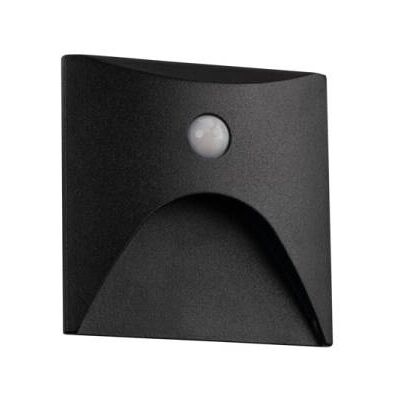 Kanlux EXIN LED Treppenleuchte Bewegungssensor PIR schwarz eckig 2,5W 50lm Warmweiß 3000K IP65 Kanlux 39130 Kanlux EXIN LED Treppenleuchte Bewegungssensor PIR schwarz eckig 2,5W 50lm Warmweiß 3000K IP65 Kanlux 39130