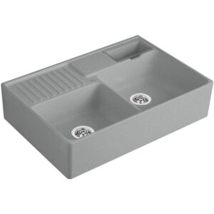 Villeroy & Boch - Modell 895 x 220 x 630 mm - Doppelwaschbecken Keramikspüle Villeroy & Boch - Modell 895 x 220 x 630 mm - Doppelwaschbecken Keramikspüle