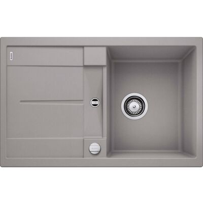 Blanco Metra 45 s Spüle 513027 78 x 50 cm, PuraDur alumetallic, reversibel, Ablauffernbedienung mit Drehbetätigung Blanco Metra 45 s Spüle 513027 78 x 50 cm, PuraDur alumetallic, reversibel, Ablauffernbedienung mit Drehbetätigung