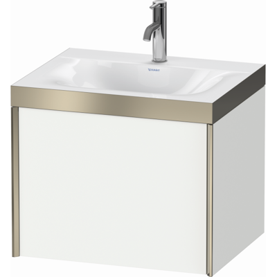 Duravit Wandmontage C-bonded Waschtisch - 1 Waschbecken, Weiß Matt/Champagner Duravit Wandmontage C-bonded Waschtisch - 1 Waschbecken, Weiß Matt/Champagner