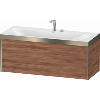 Duravit Nussbaum Natur / Profil Champagner Matt Wandwaschtisch - XV4612EB179P Duravit Nussbaum Natur / Profil Champagner Matt Wandwaschtisch - XV4612EB179P