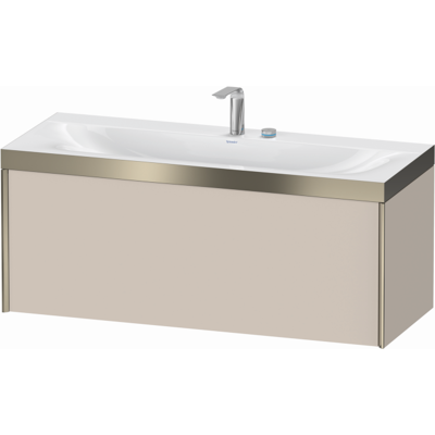 Duravit Xviu C-Bonded Doppelwaschtisch - Wandmontage mit 1 Schubfach Duravit Xviu C-Bonded Doppelwaschtisch - Wandmontage mit 1 Schubfach