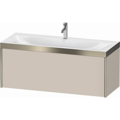Duravit XViu Wandmontiertes Set Taupe - Waschtisch & Unterschrank Duravit XViu Wandmontiertes Set Taupe - Waschtisch & Unterschrank