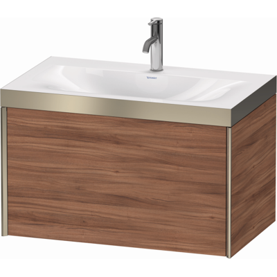 Duravit Xviu C-Bonded Set Waschbecken & Unterschrank - Rechteck, Nussbaum Natur Duravit Xviu C-Bonded Set Waschbecken & Unterschrank - Rechteck, Nussbaum Natur