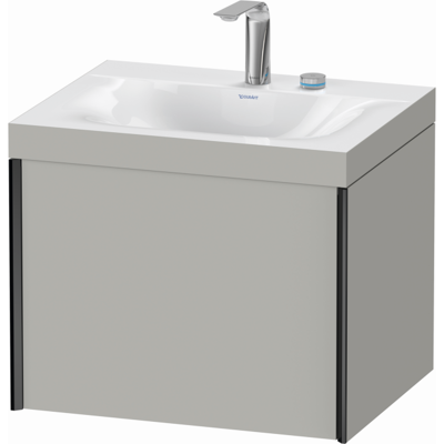 Duravit Wandwaschtisch mit Unterschrank - Betonggrau Matt / Schwarz Matt - XViu XV4609EB207C Duravit Wandwaschtisch mit Unterschrank - Betonggrau Matt / Schwarz Matt - XViu XV4609EB207C