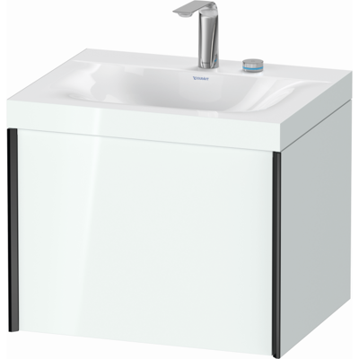 Duravit Xviu C-bonded Waschtisch-Set - Wandmontage, 2-Loch, Weiß & Schwarz Duravit Xviu C-bonded Waschtisch-Set - Wandmontage, 2-Loch, Weiß & Schwarz