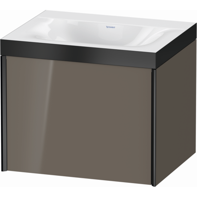 Duravit Xviu C-Bonded Set Badezimmerwaschtisch - 600x480mm - Grau/Schwarz Duravit Xviu C-Bonded Set Badezimmerwaschtisch - 600x480mm - Grau/Schwarz