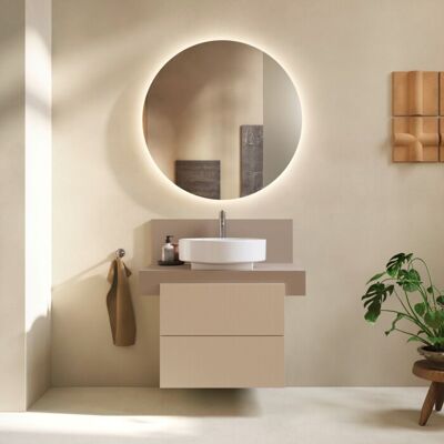 Duravit Balcoon Konsole BA90560IFIF0000 80 x 55 x 37 cm, 1 Ausschnitt Becken Mitte, Umbra matt Duravit Balcoon Konsole BA90560IFIF0000 80 x 55 x 37 cm, 1 Ausschnitt Becken Mitte, Umbra matt