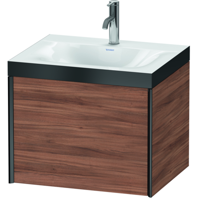 Duravit Nussbaum Natur / Schwarz Matt Wandmontiertes Badezimmer-Set - C-bonded-Technologie Duravit Nussbaum Natur / Schwarz Matt Wandmontiertes Badezimmer-Set - C-bonded-Technologie