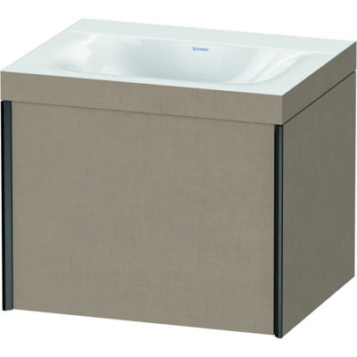 Duravit Leinen / Schwarz Matt XViu C-Bonded Waschtisch-Set - Waschbecken-Set Duravit Leinen / Schwarz Matt XViu C-Bonded Waschtisch-Set - Waschbecken-Set