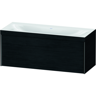 Duravit Xviu C-Bonded Wandwaschbecken-Set - Eiche Schwarz Duravit Xviu C-Bonded Wandwaschbecken-Set - Eiche Schwarz